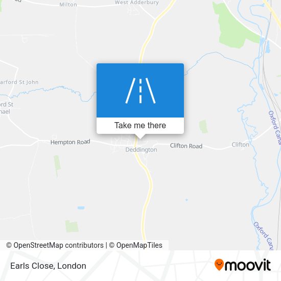 Earls Close map