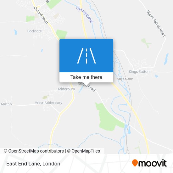 East End Lane map