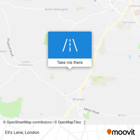 Ell's Lane map