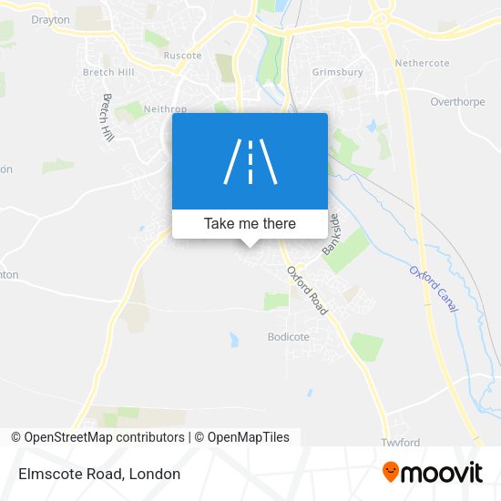 Elmscote Road map