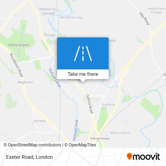 Exeter Road map