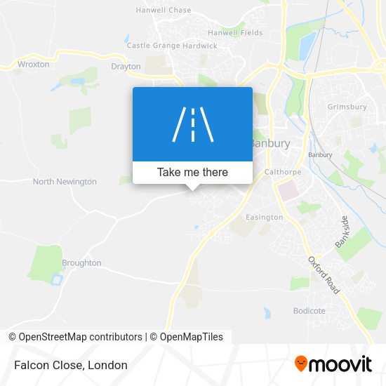 Falcon Close map