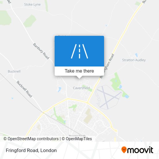 Fringford Road map