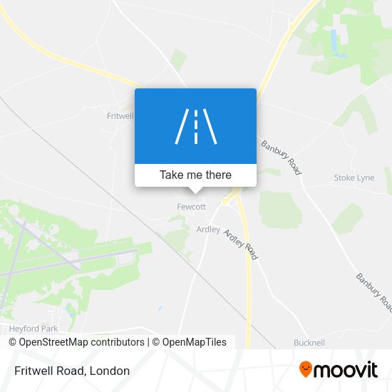 Fritwell Road map