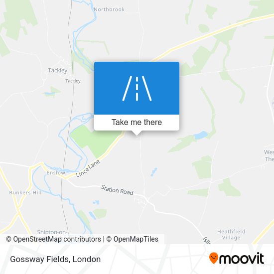 Gossway Fields map