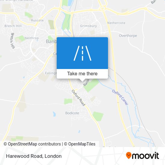 Harewood Road map