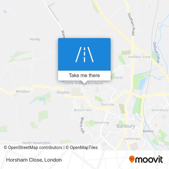 Horsham Close map