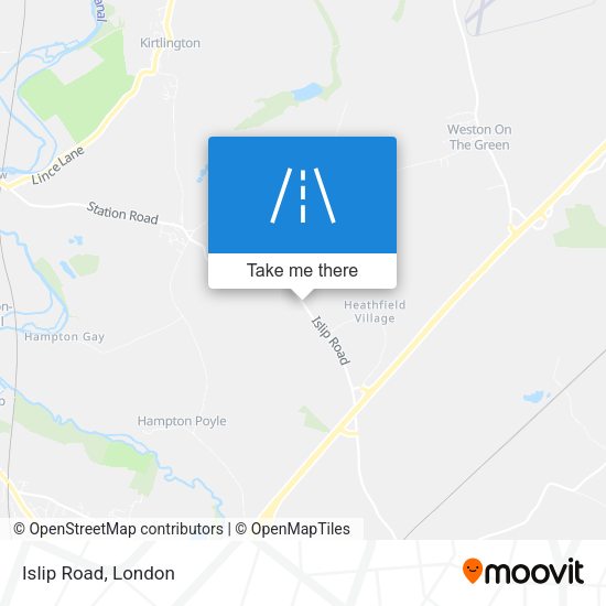 Islip Road map