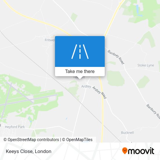 Keeys Close map