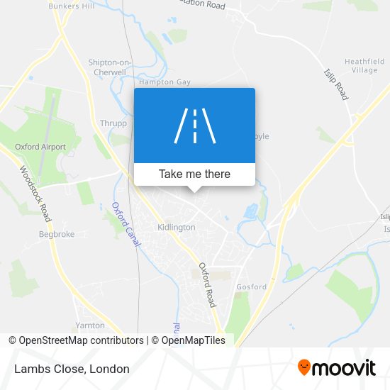 Lambs Close map
