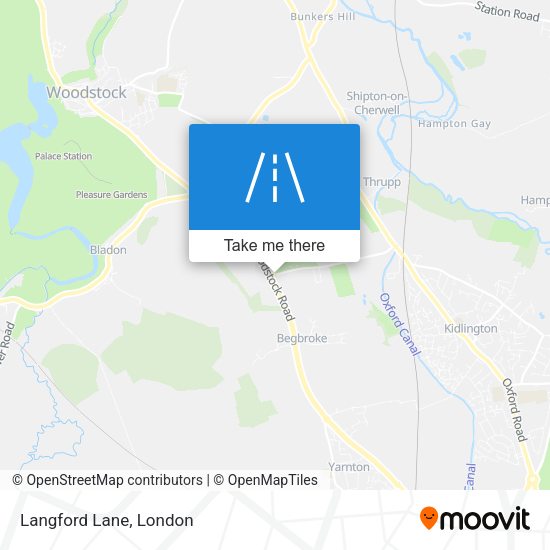 Langford Lane map