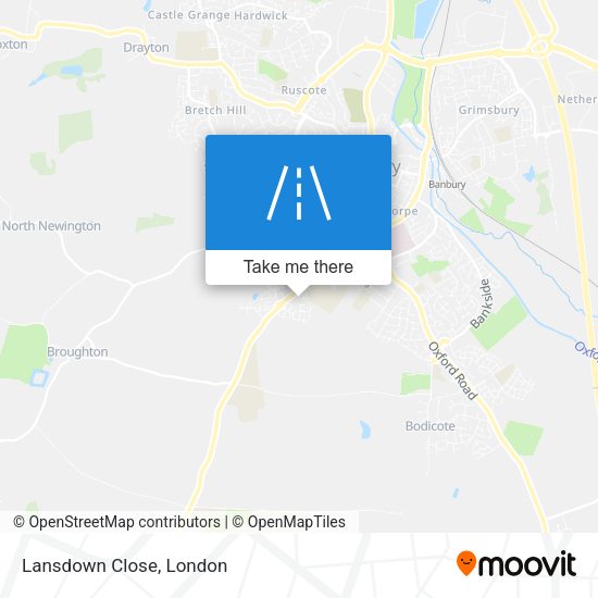 Lansdown Close map