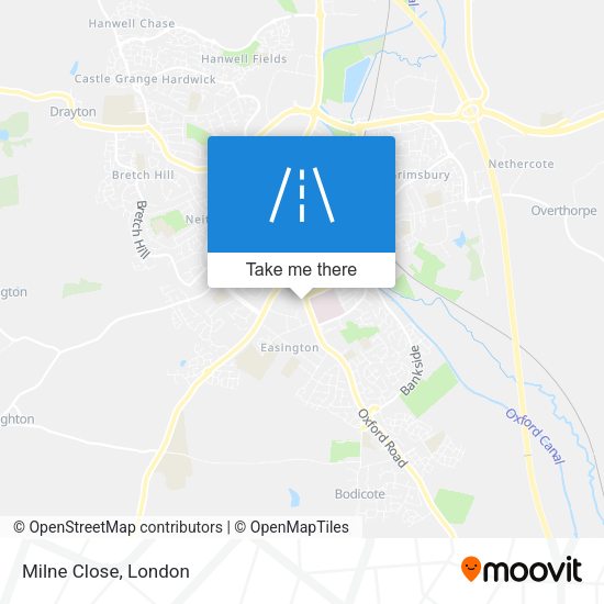Milne Close map