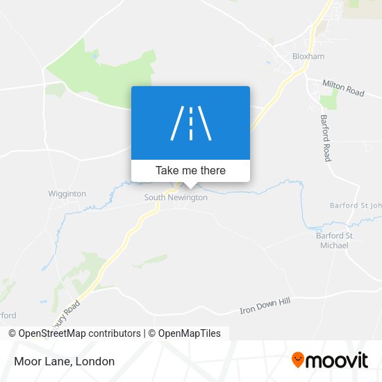 Moor Lane map