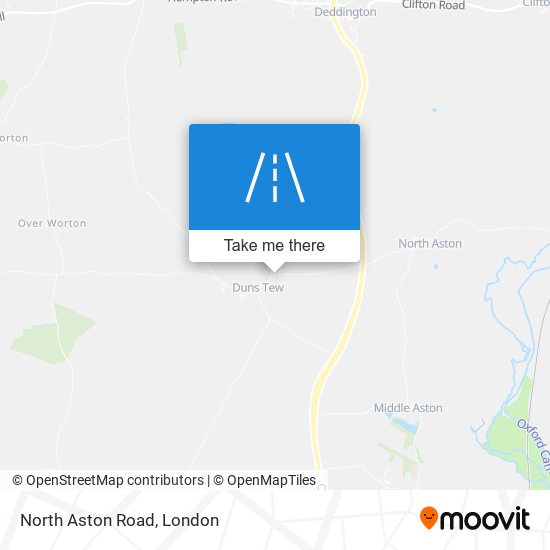 North Aston Road map