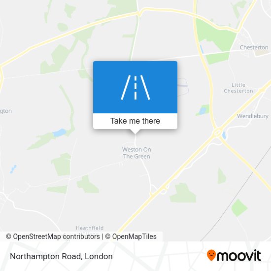 Northampton Road map