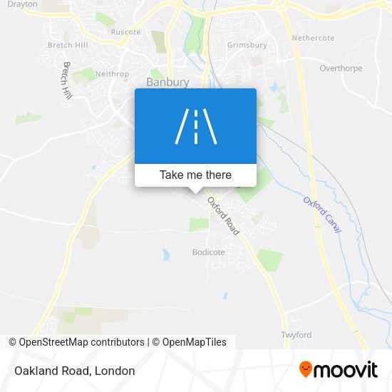 Oakland Road map