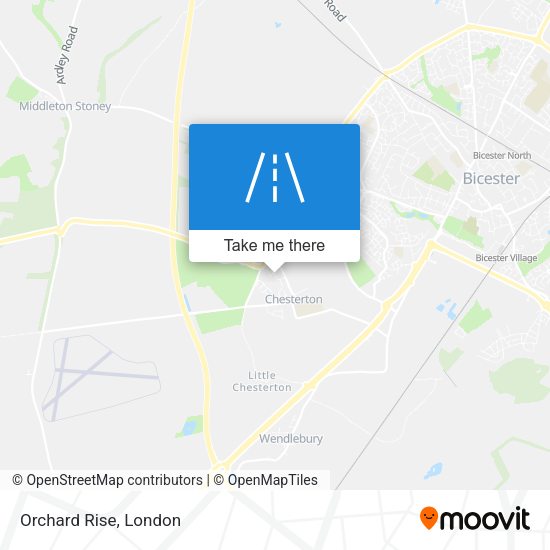 Orchard Rise map