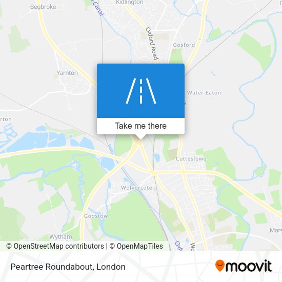 Peartree Roundabout map