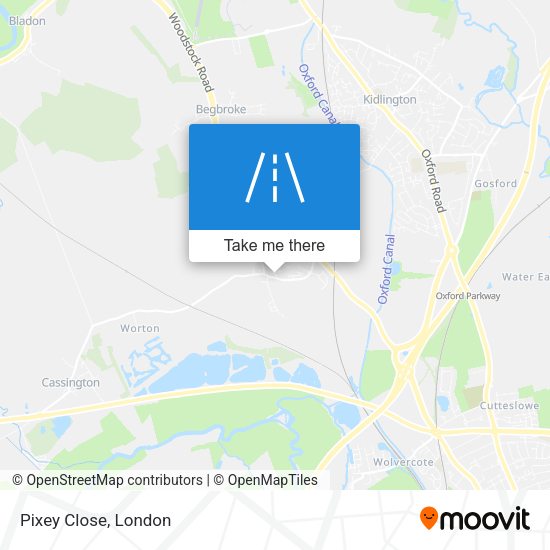 Pixey Close map