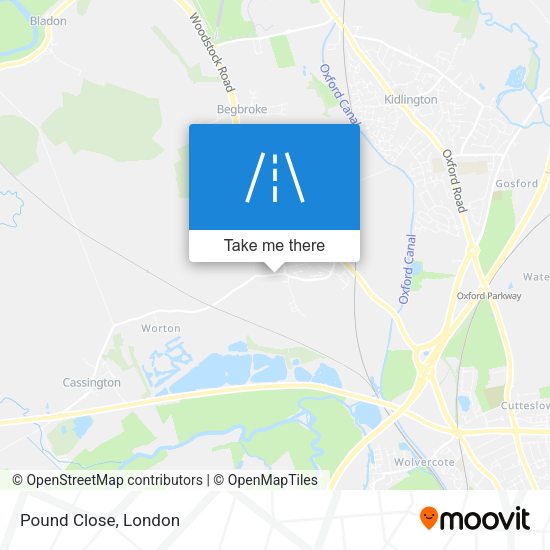 Pound Close map