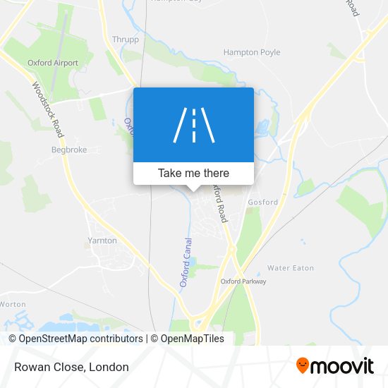 Rowan Close map
