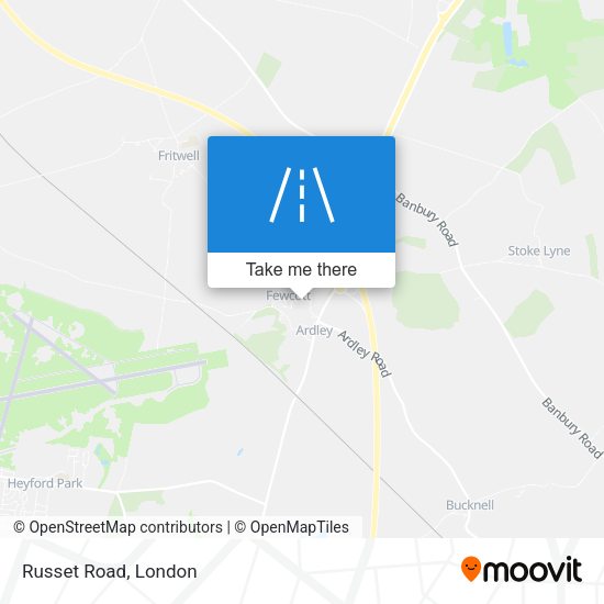 Russet Road map