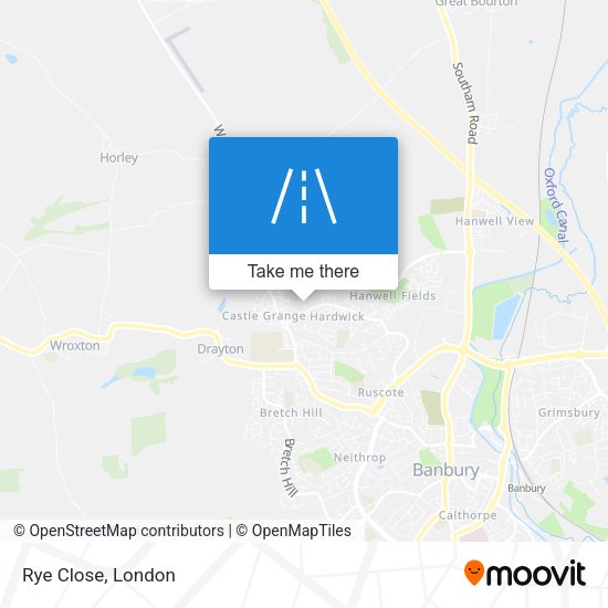 Rye Close map