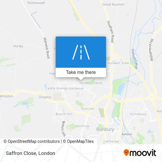 Saffron Close map