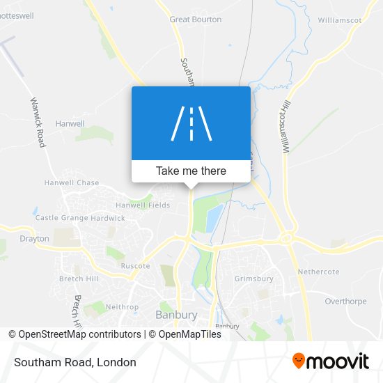 Southam Road map