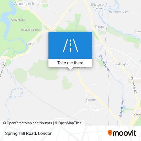 Spring Hill Road map