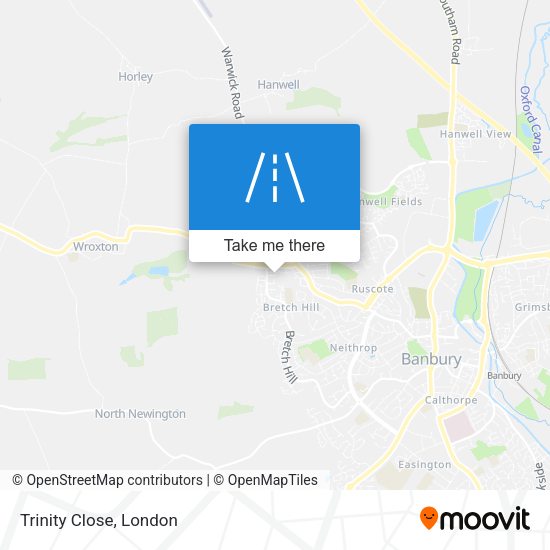 Trinity Close map