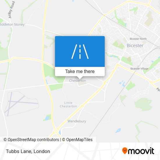 Tubbs Lane map