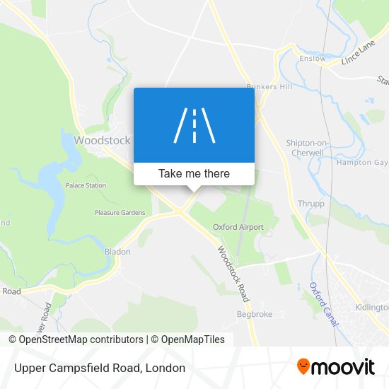 Upper Campsfield Road map