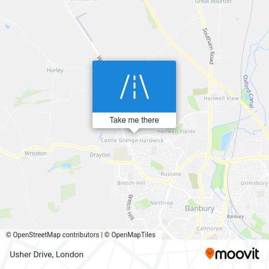 Usher Drive map