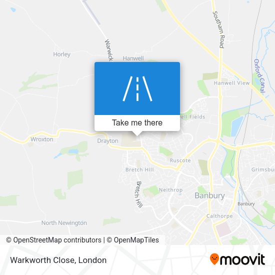 Warkworth Close map