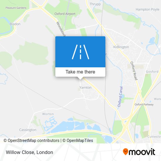 Willow Close map
