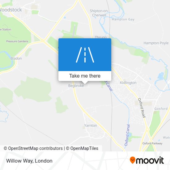 Willow Way map