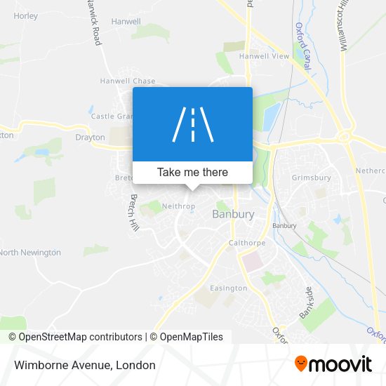 Wimborne Avenue map
