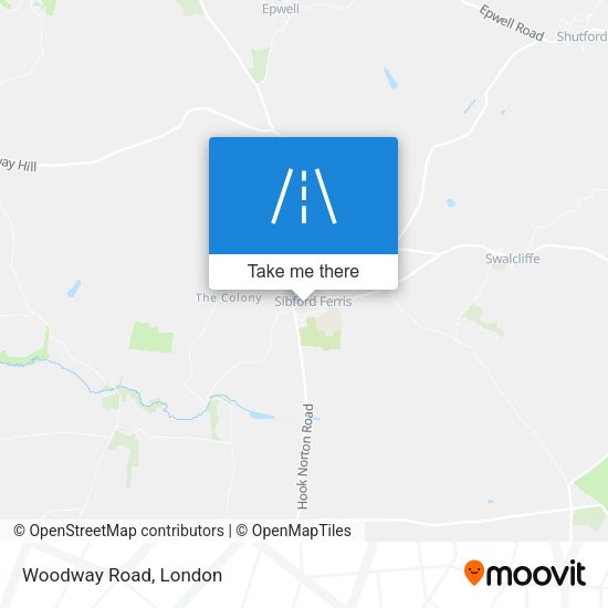 Woodway Road map