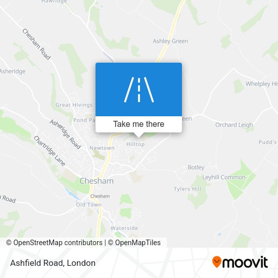 Ashfield Road map