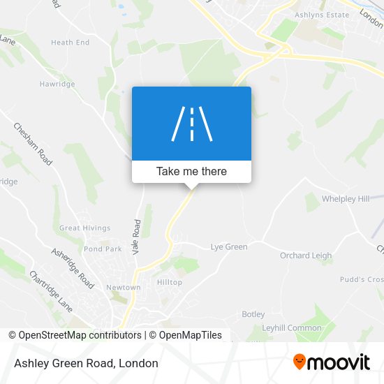 Ashley Green Road map