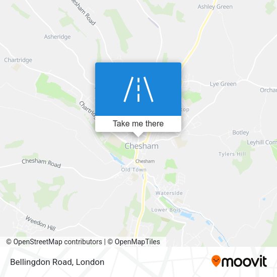 Bellingdon Road map