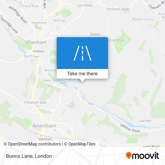 Bunns Lane map