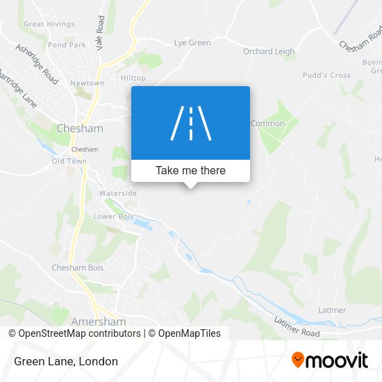 Green Lane map