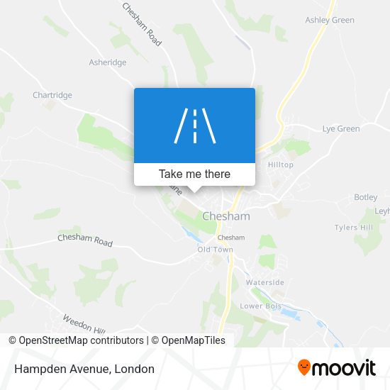 Hampden Avenue map