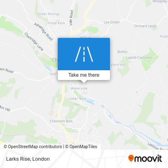 Larks Rise map