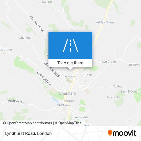 Lyndhurst Road map