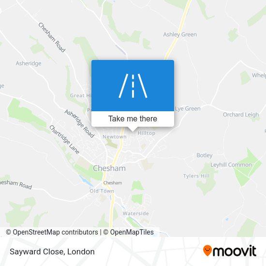 Sayward Close map