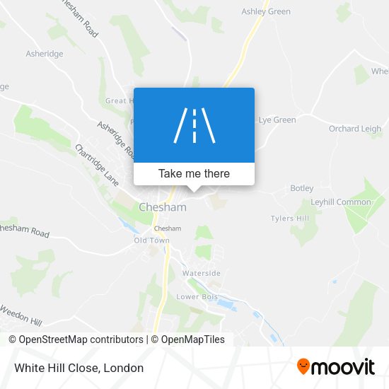White Hill Close map